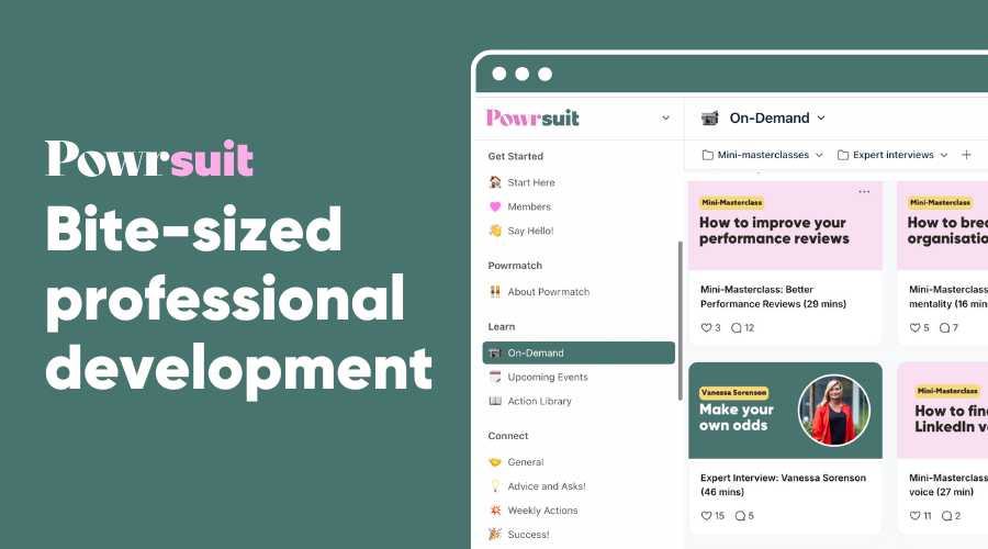 Bite-sized professional development - Powrsuit